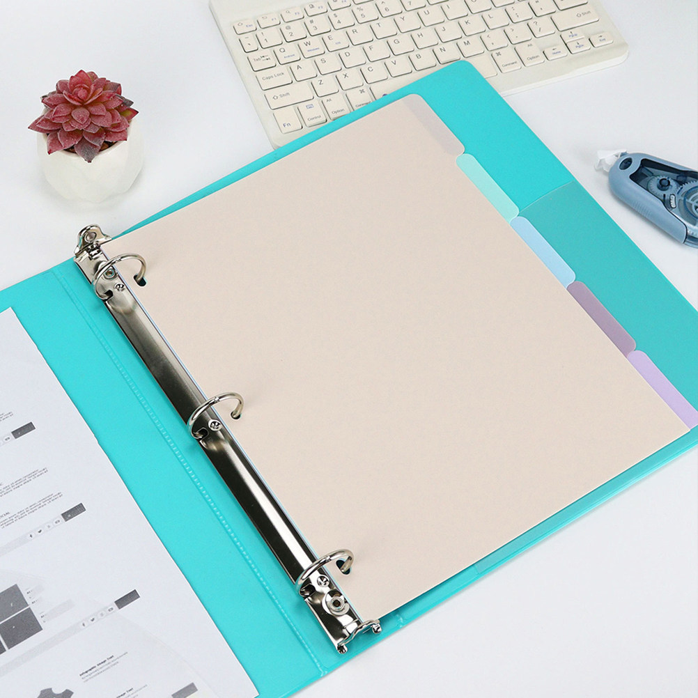 Tab Divider A4 - 1Set Binder Dividers A4 Frosted Plastic