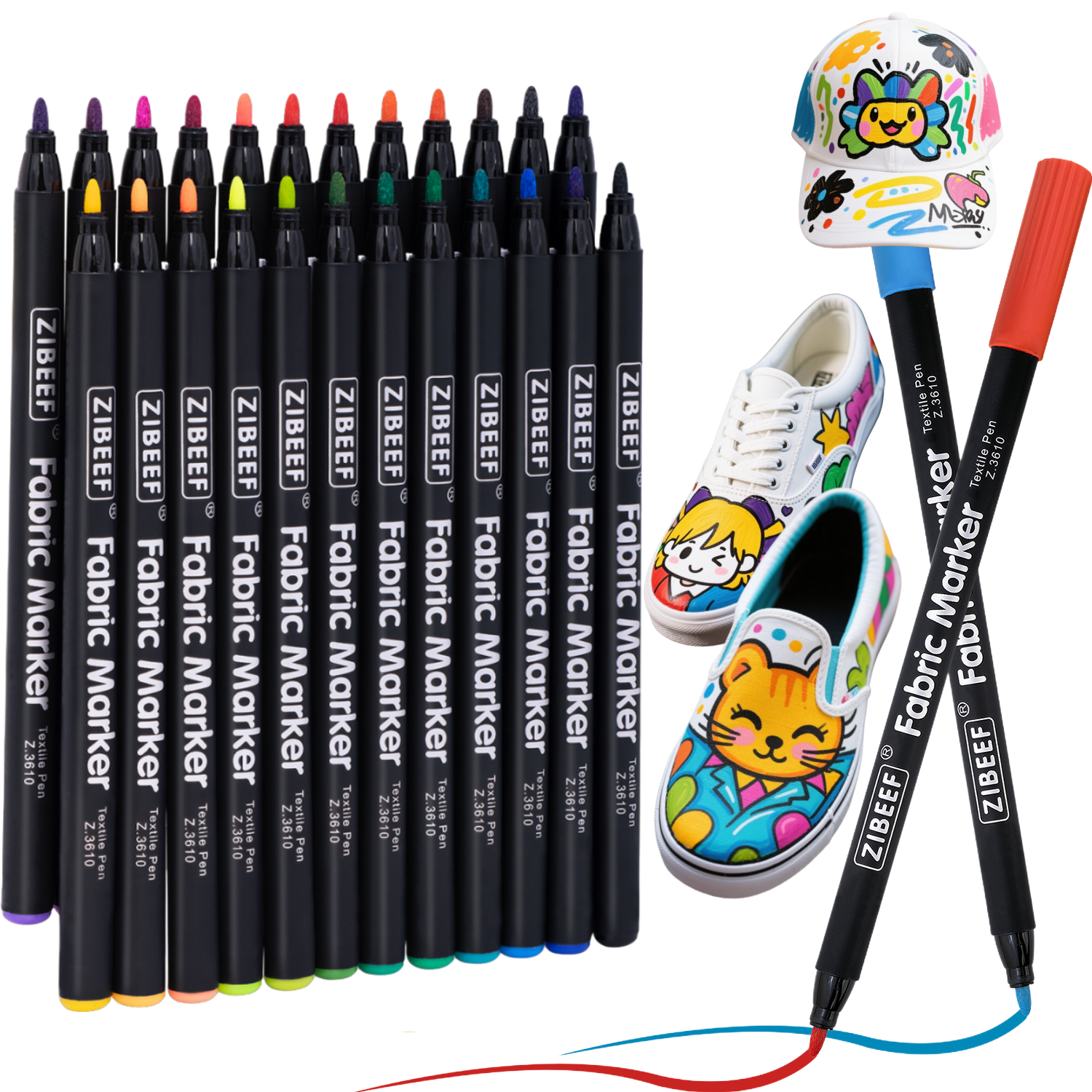 12/24 Color Fabric Markers-Fin – Correction Pen Fine recenzja i cena