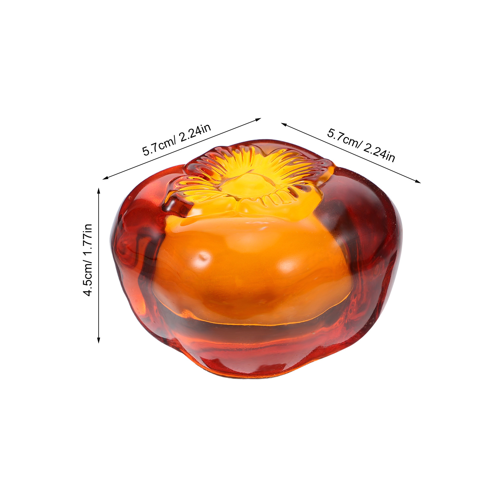 Heavy Glass Persimmon Paperwei – Book Weight Glass recenzja i cena
