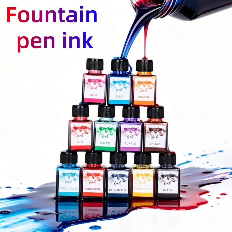 12-colors fountain pen ink, 25 – Fountain Pen Bottled Ink recenzja i cena