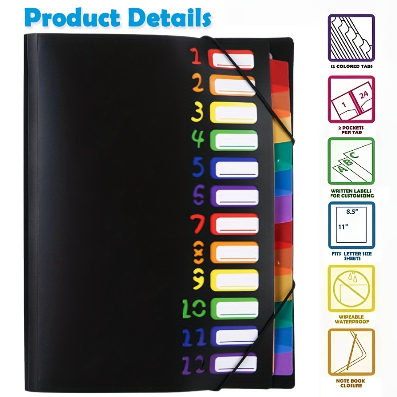 1Pc Black/White Cover Multi-La – Tab Divider A4 recenzja i cena