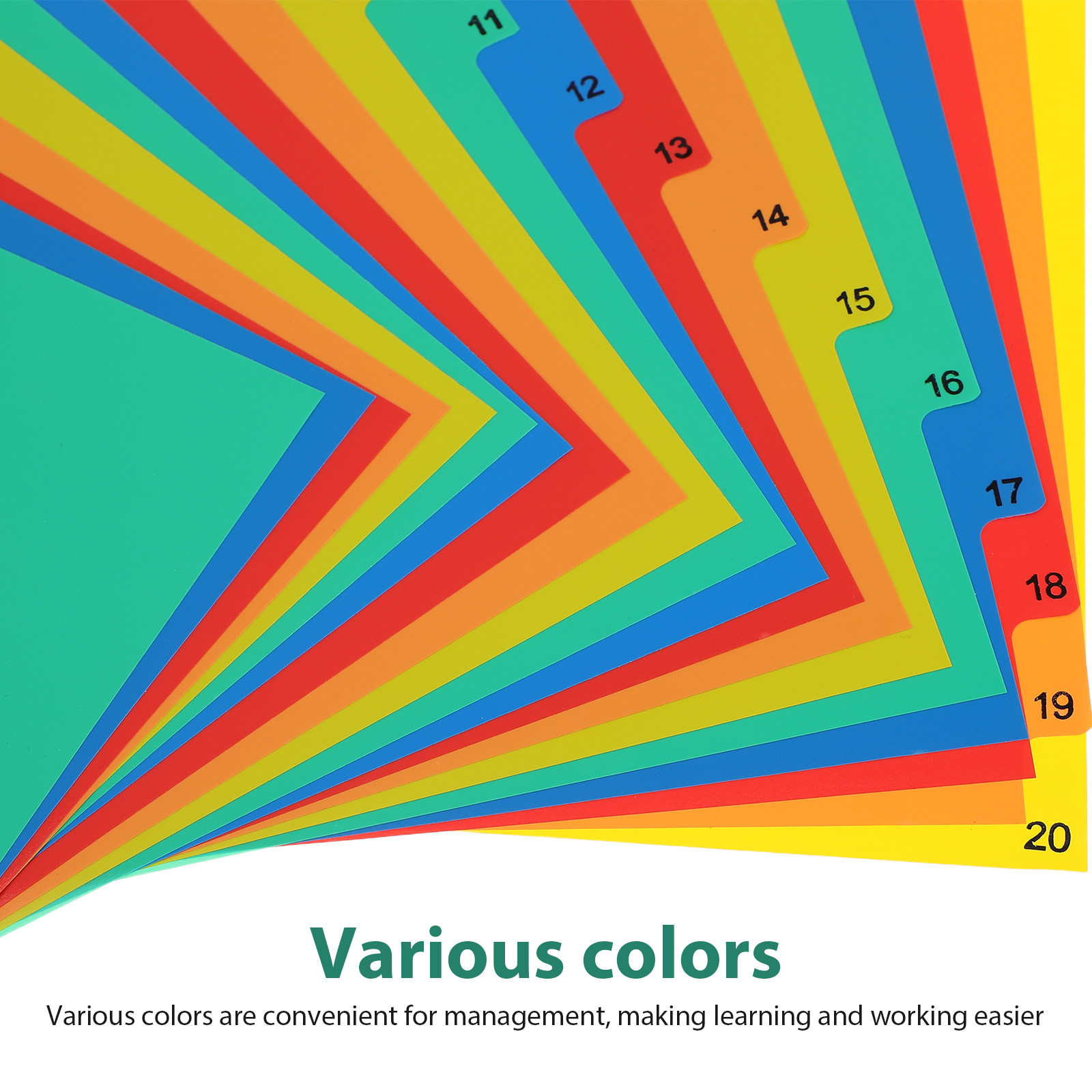 20 Pages A4 Colorful Plastic T – Tab Divider A4 recenzja i cena