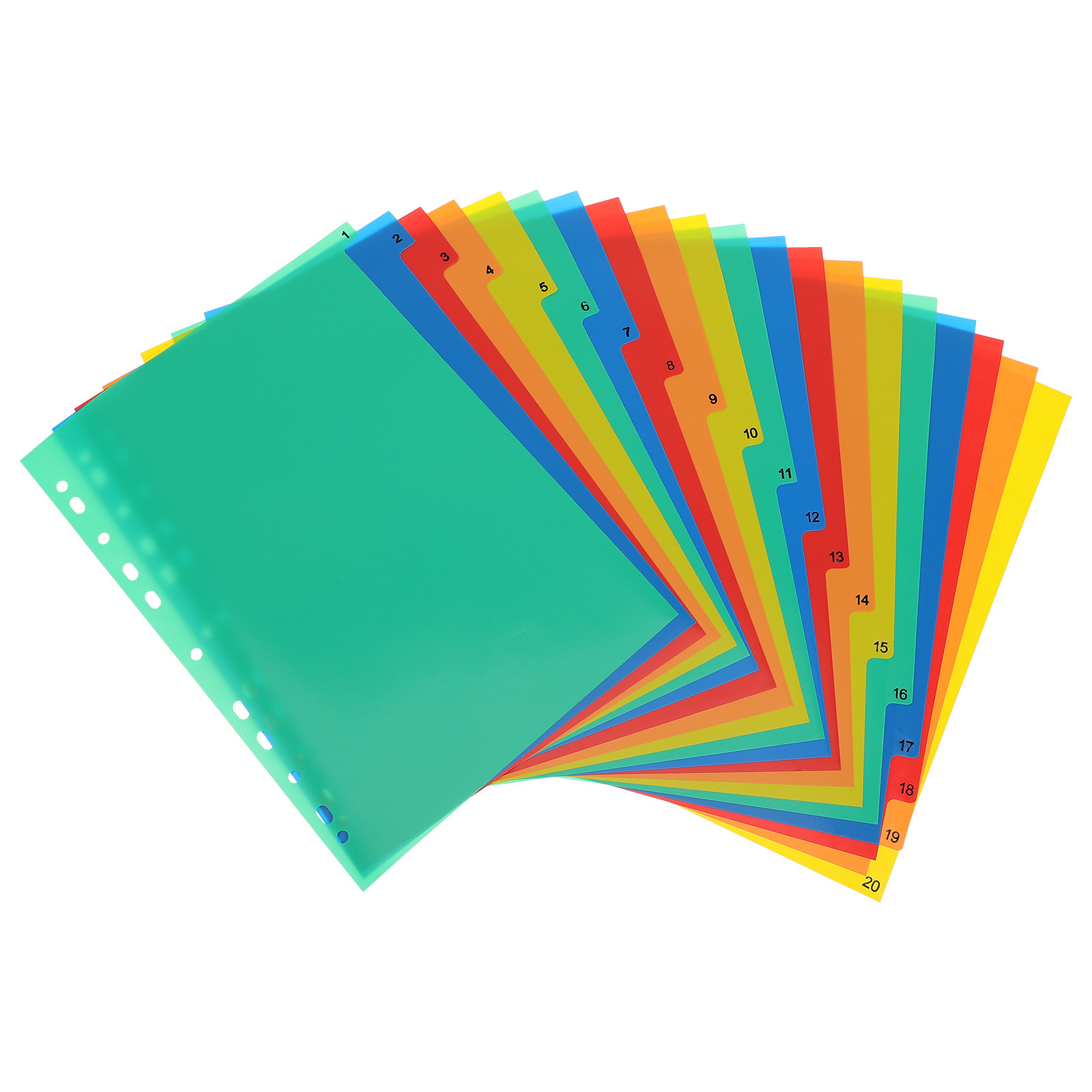 20 Pages A4 Colorful Plastic T – Tab Divider A4 recenzja i cena