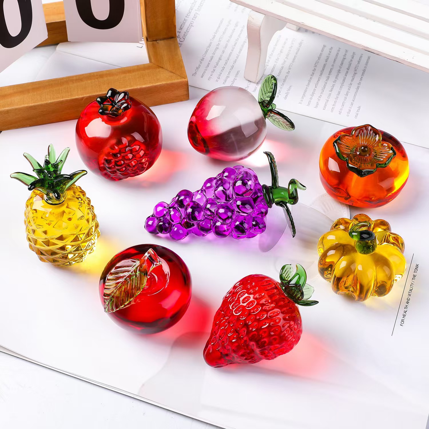 Crystal fruit Paperweight with – Paper Weight Crystal recenzja i cena