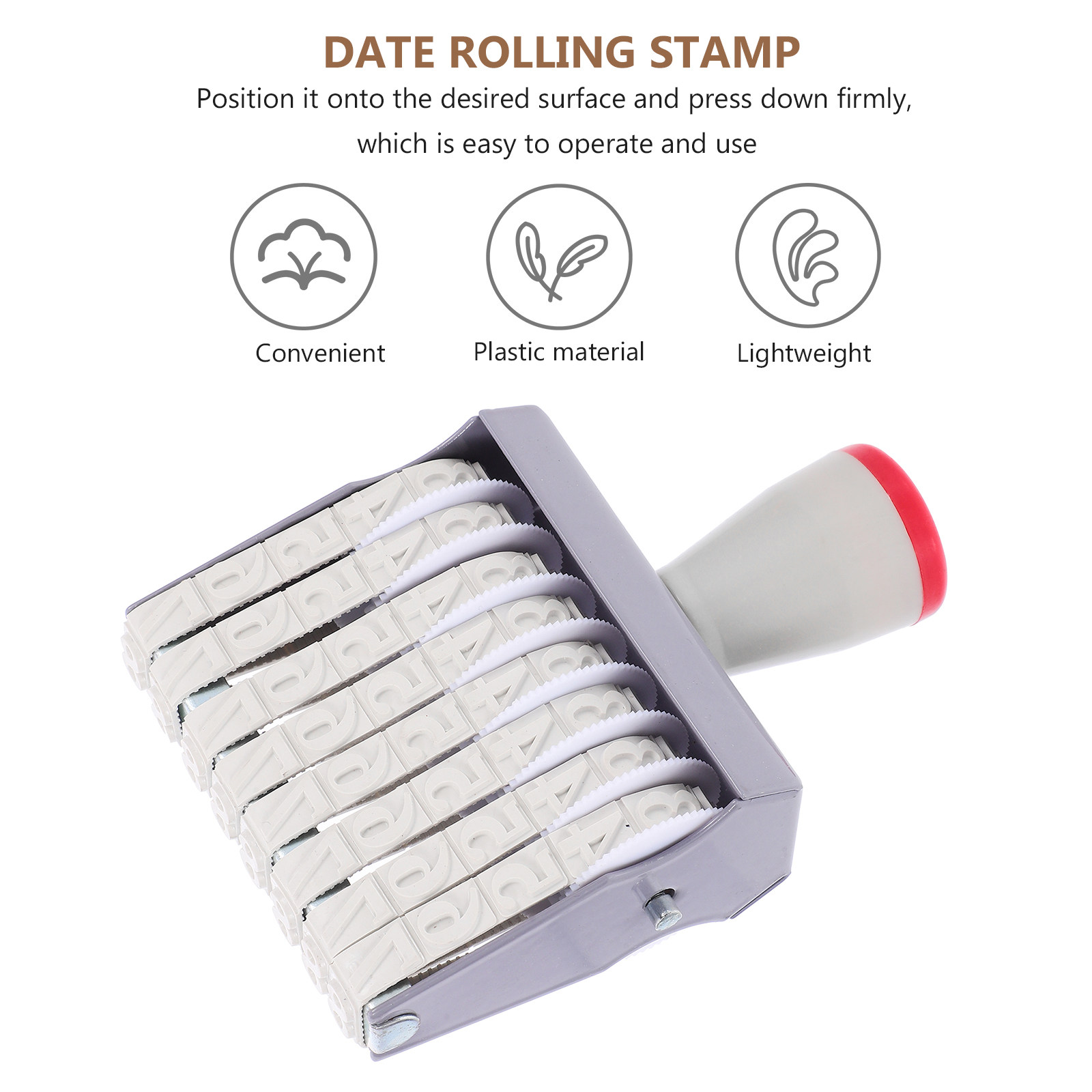 8 Digit Date Stamp Handheld Ro – Rubber Date Stamp recenzja i cena
