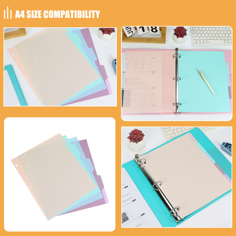 1Set Binder Dividers A4 Froste – Tab Divider A4 recenzja i cena