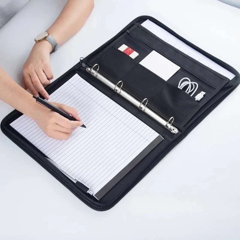 Large Black Business Portfolio – Binder A4 Lever recenzja i cena