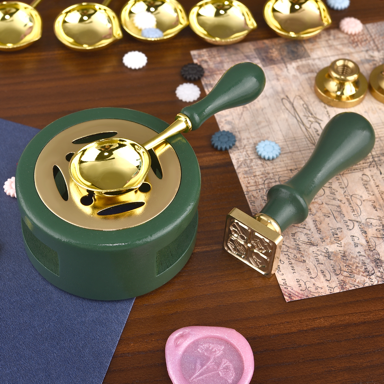 2/3Pcs Set Retro Sealing Wax F – Wax Seal Stamp Set recenzja i cena