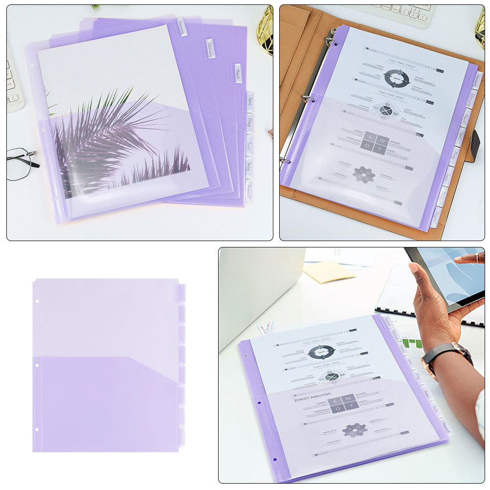 2Sets Binder Pockets Dividers  – Tab Divider A4 recenzja i cena