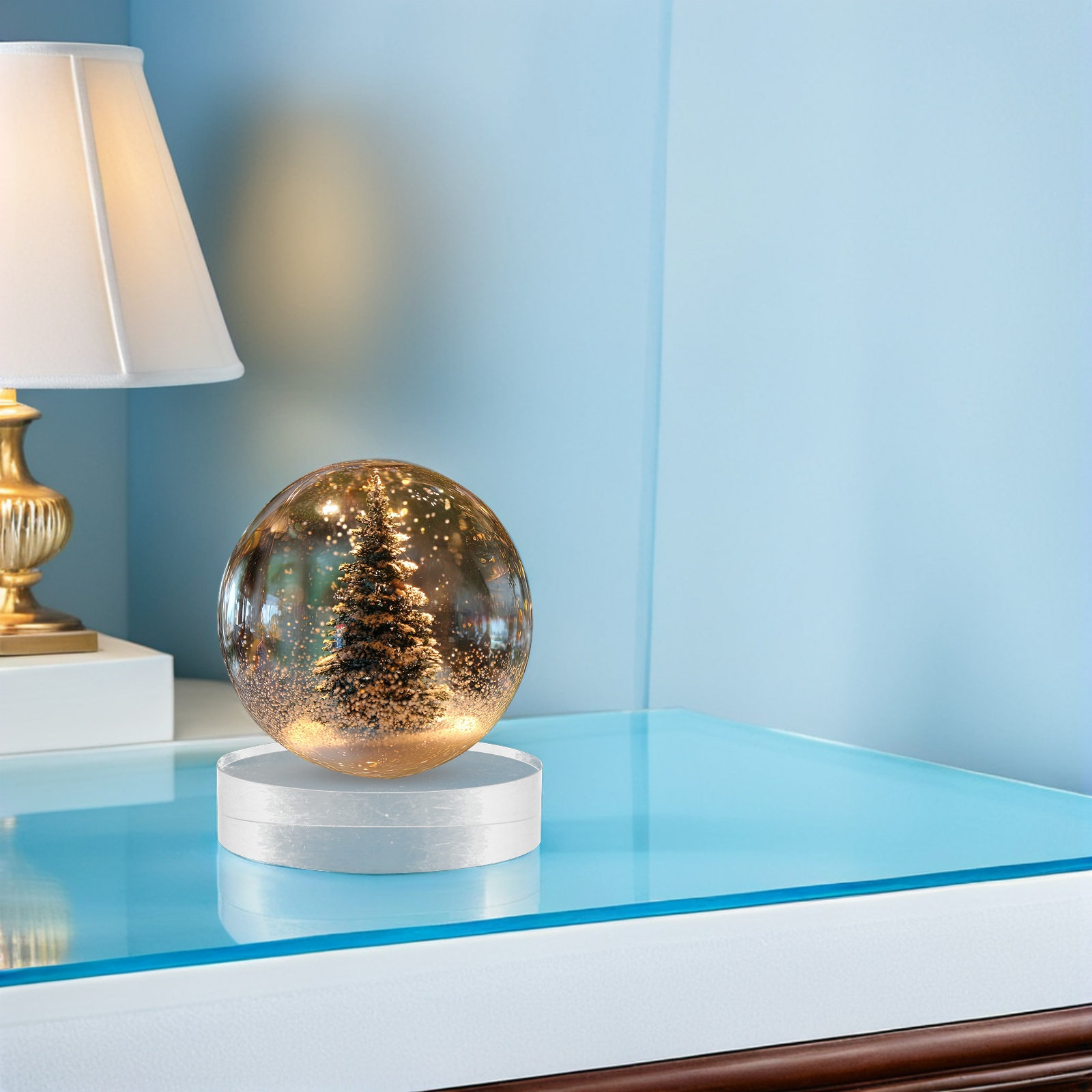 2Pcs Round Crystal Paperweight – Book Weight Glass recenzja i cena