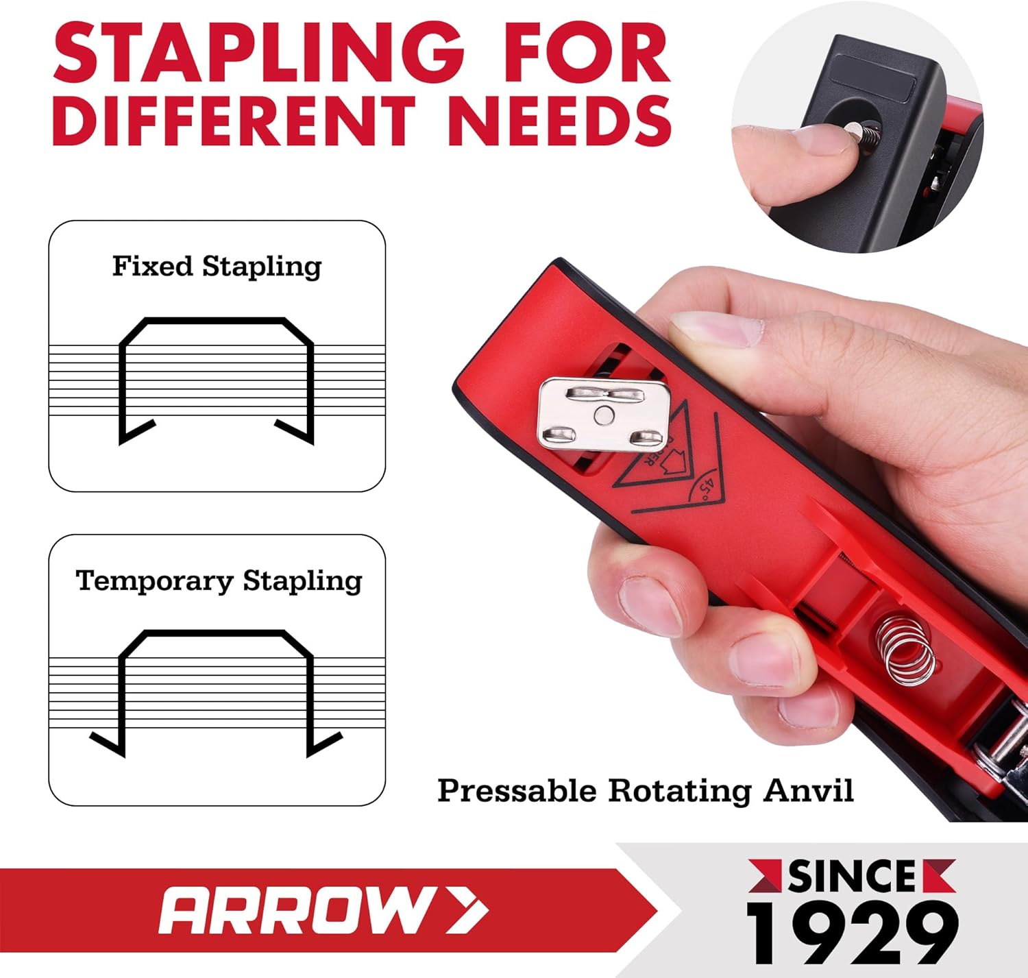 Arrow Office Stapler Set, 25 S – Stapler Half Strip recenzja i cena