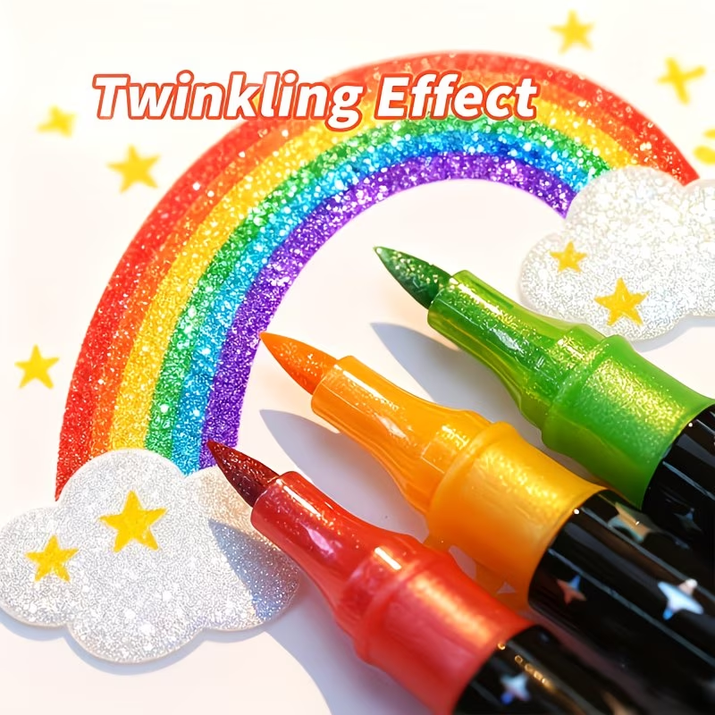 24 Colors Double Head Glitter  – Correction Pen Fine recenzja i cena