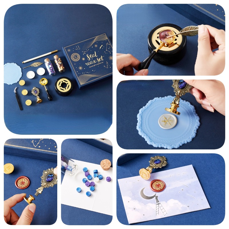 Starry Fire Lacquer Stamp Set  – Wax Seal Stamp Set recenzja i cena