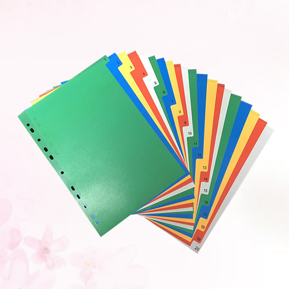 40Pcs Multi Color Index Page D – Tab Divider A4 recenzja i cena