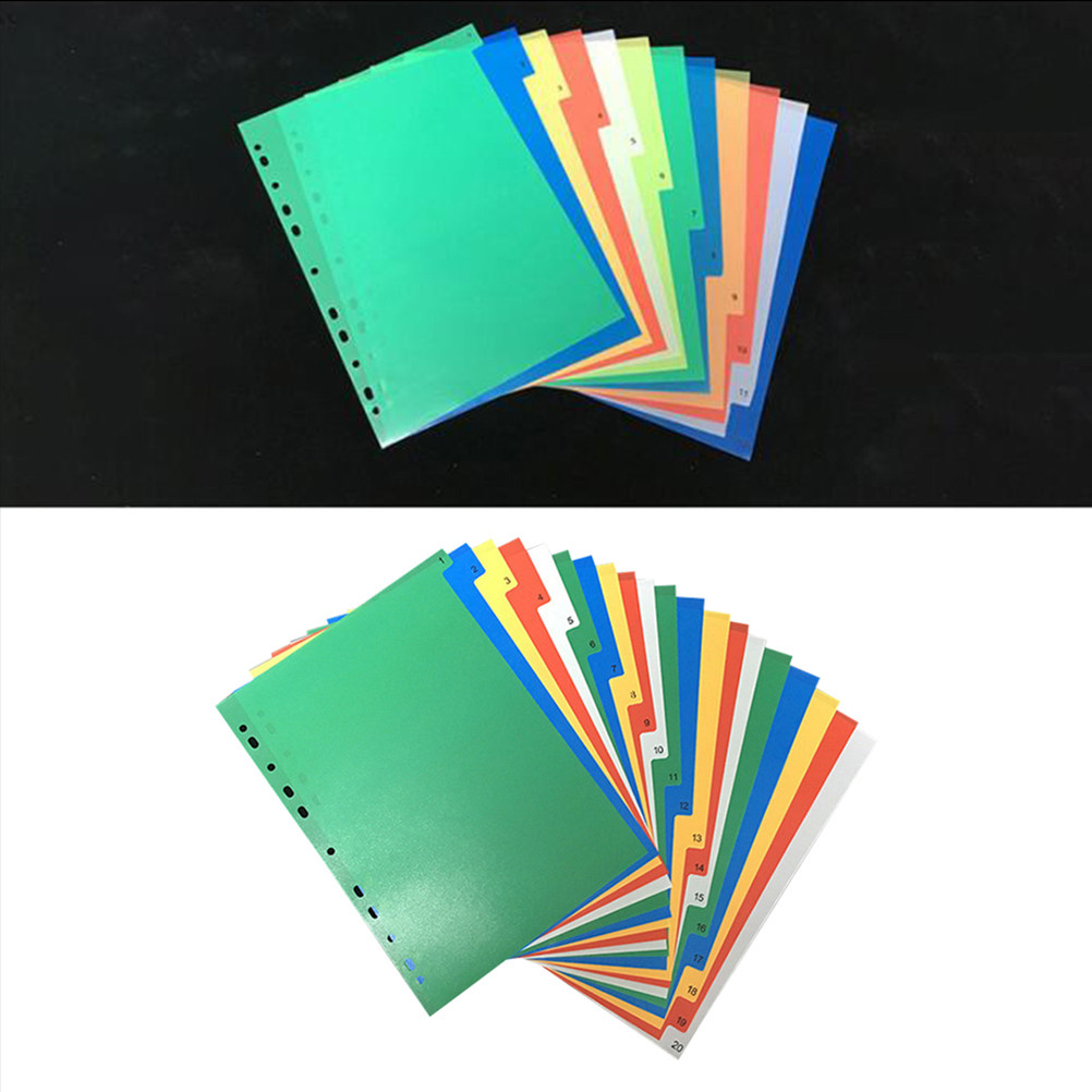40Pcs Multi Color Index Page D – Tab Divider A4 recenzja i cena
